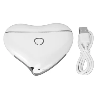 Очищающий массажер 4 режима улучшают тон кожи USB перезаряжаемый электрический очищающий массажер инструмент Белый ABS для тусклой кожи для дома