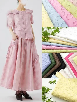 Сельский свежий цветок жаккардовая ткань для раскроя платья рубашки юбки брюк драпировочная ткань модный дизайн швейный материал T25V45K230619B