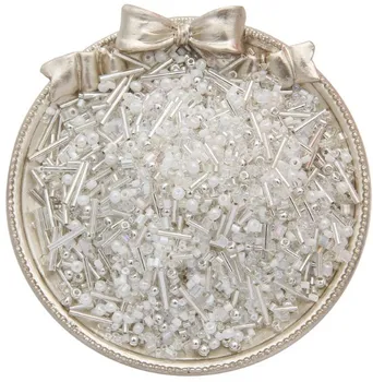 стеклянные бусины в смешанном стиле, круглая акриловая прокладка для изготовления ювелирных изделий, аксессуары для браслетов и ожерелий 