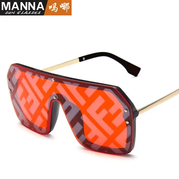 Трендовые соединенные новые солнцезащитные очки, модные солнцезащитные очки в металлической оправе с океанскими линзами, индивидуальные очки