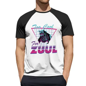 Футболка Too Cool For Zuul, футболки для мальчиков, спортивные рубашки, мужские футболки с рисунком аниме