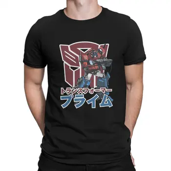 Футболка Transformer Prime с графическим рисунком, мужские топы из полиэстера, Винтажная модная Летняя уличная одежда, футболка Harajuku