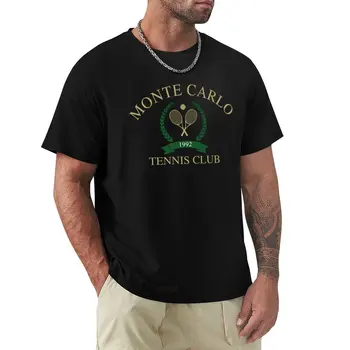 Футболка теннисного клуба Монте-Карло, футболки больших размеров, топы больших размеров, футболки для мальчиков, мужская одежда
