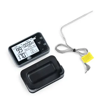 Цифровой термометр для приготовления барбекю на гриле, черный и серый Цифровой термометр для приготовления барбекю на гриле, черный и серый 2