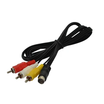1,8 М Никелированный штекер AV-кабель для SEGA Saturn SS 3RCA Шнур аудио-видео кабель 1,8 М Никелированный штекер AV-кабель для SEGA Saturn SS 3RCA Шнур аудио-видео кабель 1