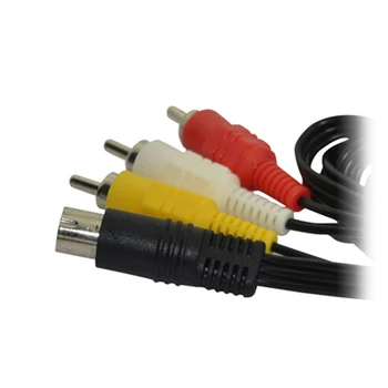 1,8 М Никелированный штекер AV-кабель для SEGA Saturn SS 3RCA Шнур аудио-видео кабель 1,8 М Никелированный штекер AV-кабель для SEGA Saturn SS 3RCA Шнур аудио-видео кабель 4
