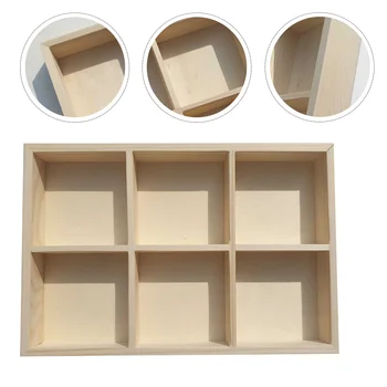 1 шт. Пигментная деревянная пустая коробка Ящик для инструментов для рисования Контейнер для хранения пигмента