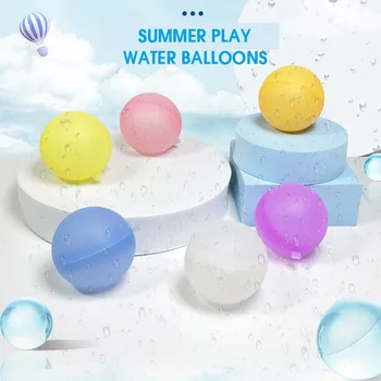 12 одноразовых водяных шаров, водяных бомб, брызгающих шариков, боевых мячей для летних игрушек в бассейне с водой