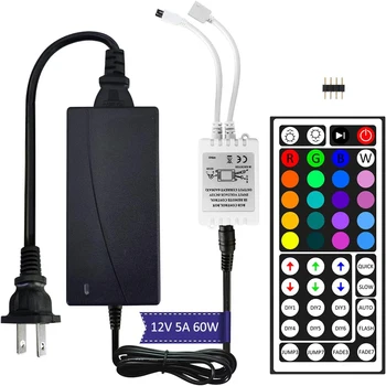 12V 5A Источник Питания 24/44key ИК-Пульт Дистанционного Управления RGB Controller Box LED Transformer Adapter Для SMD 3528 5050 RGB Led Strip Tape Light