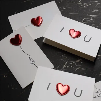 2 шт. /компл. Романтические Поздравительные открытки с сердечками, мини-бумажные конверты, Милый Стационарный конверт с приглашением на свадьбу, набор бумаги для писем