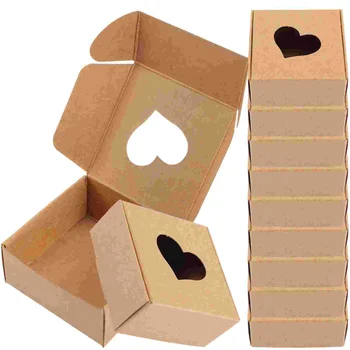 20 шт Чехол из Крафт-бумаги Пустые Подарочные коробки Упаковка Винтажная упаковка домашнего мыла