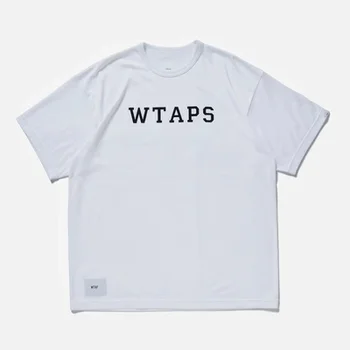 2023 WTAPS Японская классическая футболка с коротким рукавом и буквами для влюбленных TX910 2023 WTAPS Японская классическая футболка с коротким рукавом и буквами для влюбленных TX910 4