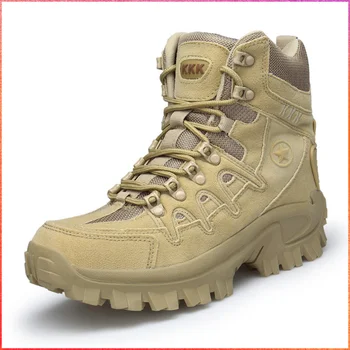 2023 Тренировочные ботинки Sandy Tactics с высоким берцем, Размер 39-47, теплые армейские ботинки, мужская обувь, рабочая защитная обувь, мотоциклетные ботинки