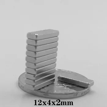 20ШТ мощных магнитов 12x4x2 мм листовой блок 12 мм x 4 мм Постоянный магнит 12x4x2 мм Тонкий Неодимовый магнит Сильный 12*4*2 mm12 * 4 * 2 мм