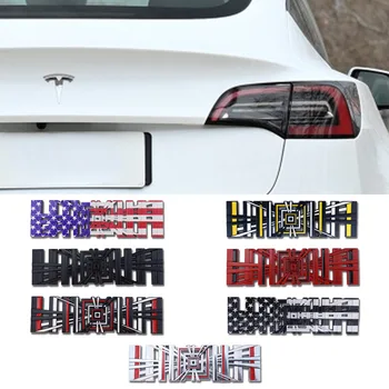 3D металлический клетчатый логотип Наклейка с эмблемой на задней двери багажника Высокопроизводительная версия значка Наклейки для Tesla модель 3 S X Y