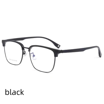 56 мм Увеличенный размер, толстая оправа для очков, деловые мужские очки из титанового сплава, оправа для близорукости 8536YF