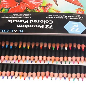 72 Цвета Профессиональные масляные карандаши Набор карандашей для художников Мягкая серия грифелей для рисования в книжке-раскраске Художественные принадлежности для рисования