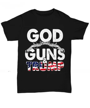 God Gun Right, Дональд Трамп, Сделай Америку снова Великой, футболка с флагом США, Подарочная футболка Унисекс, Женская Мужская футболка