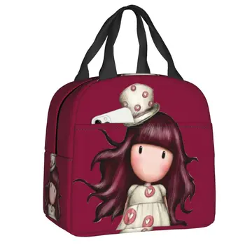 Gorjuss Santoro Изолированная сумка для ланча для женщин, сменная мультяшная кукла для девочек, термоохладитель для Бенто, коробка для работы в офисе, школа