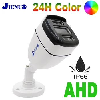 JIENUO AHD-камера полноцветного ночного видения CCTV Security Surveillance 1080P Outdoor Waterproof Analog Digital Video 2mp Home Cam