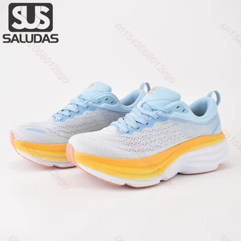 SALUDAS Bondi 8 Кроссовки Спортивные Женские кроссовки для бега с дышащей сеткой, уличная нескользящая Повседневная мужская обувь для занятий спортом в спортзале