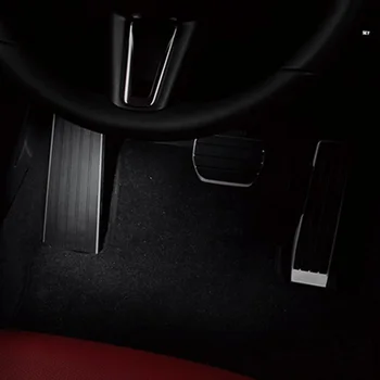 Автоматическая алюминиевая подставка для ног, накладка на педаль для левой ноги, подходит для Mazda CX30 CX-30 2020 2021 Автоматическая алюминиевая подставка для ног, накладка на педаль для левой ноги, подходит для Mazda CX30 CX-30 2020 2021 3