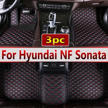 Автомобильные коврики для Hyundai NF Sonata Embera Sonica CNG 2004 ~ 2009 Чехлы для ковриков, Кожаный ковер, Детали интерьера, автомобильные аксессуары