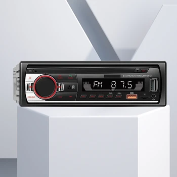 Автомобильный MP3-плеер 12V с входом AUX, совместимый с Bluetooth, Автомобильный аудио, Громкая связь, Цифровое радио, светодиодная подсветка, сенсорный экран, зарядка через USB