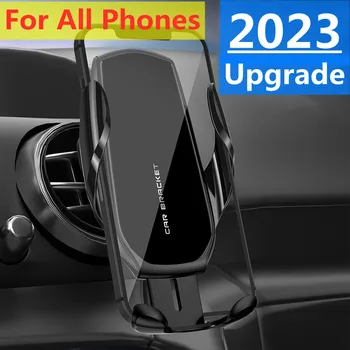 Автомобильный держатель телефона, кронштейн, мобильная подставка, крепление для смартфона с поддержкой GPS в автомобиле для iPhone 14 13 12 11 Samsung Huawei Xiaomi Redmi LG