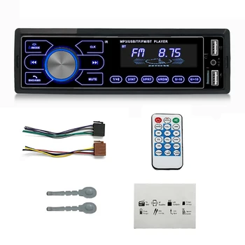 Автомобильный стереоприемник с сенсорным экраном, вход AUX, Bluetooth-совместимый автомобильный MP3-плеер, порт TF USB, стереоплеер, громкая связь, ЖК-дисплей