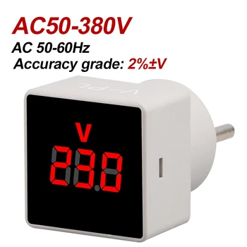 Амперметр напряжения AC80-500V с цифровым дисплеем, тестер напряжения 100A Amp, ЖК-экран, мультиметр 2 в 1 для измерения напряжения и тока