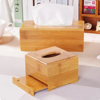 Бамбуковая коробка для салфеток для домашнего офиса, настольная Деревянная коробка для бумажных полотенец, деревянный держатель для гостиничных салфеток, настольные салфетки, футляр для папиросной бумаги. Бамбуковая коробка для салфеток для домашнего офиса, настольная Деревянная коробка для бумажных полотенец, деревянный держатель для гостиничных салфеток, настольные салфетки, футляр для папиросной бумаги. 1