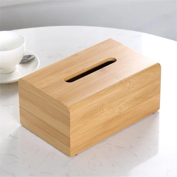 Бамбуковая коробка для салфеток для домашнего офиса, настольная Деревянная коробка для бумажных полотенец, деревянный держатель для гостиничных салфеток, настольные салфетки, футляр для папиросной бумаги. Бамбуковая коробка для салфеток для домашнего офиса, настольная Деревянная коробка для бумажных полотенец, деревянный держатель для гостиничных салфеток, настольные салфетки, футляр для папиросной бумаги. 4