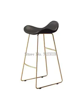 Барный стул, современная простая барная сетка, красная стойка регистрации, фото магазина одежды Nordic iron home, высокий стул, мода
