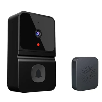 Беспроводная камера видеодомофона с беспроводным перезвоном, домофон HD ночного видения, WiFi, перезаряжаемый дверной звонок безопасности