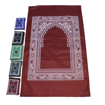 Ближневосточный Молитвенный коврик с винтажным рисунком, Плетеные коврики, Мусульманский Исламский Арабский Молитвенный коврик с компасом, подарок для украшения праздника Курбан-Байрам