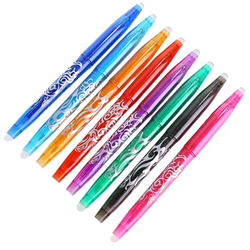 В упаковке 8-цветная стираемая гелевая ручка, стираемая гелевая ручка с регулируемой температурой, подходит для детей и студентов