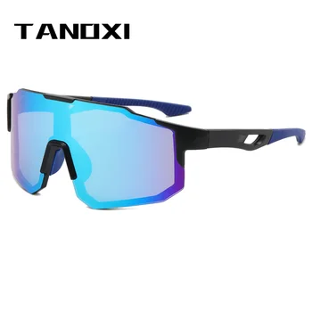 Велосипедные очки TANOXI Солнцезащитные очки для мужчин Спортивные поляризованные линзы Уличные велосипедные очки для езды на горном велосипеде Мотоциклетные очки