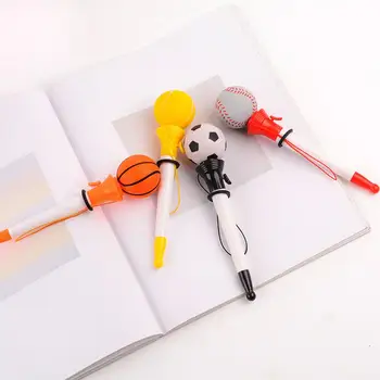 Всплывающая Нейтральная ручка Новинка, набор шариковых ручек с декомпрессионным отскоком на спортивную тематику, для студентов, Баскетбол, Футбол, Теннис