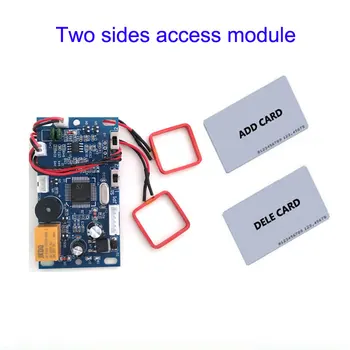 Встроенный RFID контроль доступа к двери, карта для прокрутки с двумя боковыми антеннами, карта управления 2 шт.
