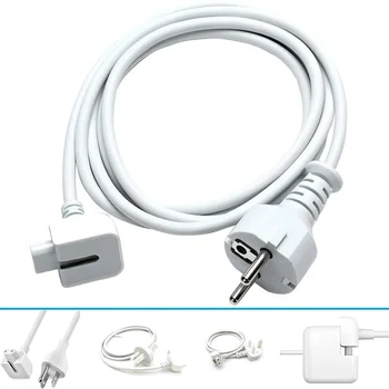 Высококачественный Штекер EU US UK EU Plug 1,8 М Удлинитель Шнур для Apple MAC IPAD AIR Macbook pro Адаптер Зарядного Устройства 45 Вт 60 Вт 85 Вт