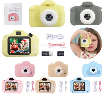 Детская камера, Многофункциональная цифровая камера Micro HD, USB-зарядка, 2-дюймовый IPS-экран, Фото-видеокамера, Детские Подарки, Игрушки