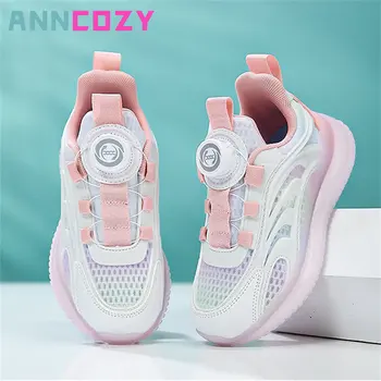 Детская спортивная обувь для мальчиков и девочек, Лето 2023, Новый стиль, Универсальная дышащая уличная теннисная мода, нескользящая обувь для ходьбы, Тренд