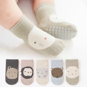 Детские носки, детские носки для малышей, детские противоскользящие носки с резиновым дном, хлопковые мягкие носки для мальчиков и девочек Детские носки, детские носки для малышей, детские противоскользящие носки с резиновым дном, хлопковые мягкие носки для мальчиков и девочек 0