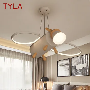Детский подвесной светильник с оленем TYLA, современный светодиодный креативный мультяшный светильник для детской комнаты детского сада с дистанционным управлением