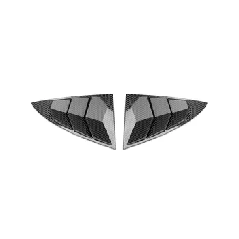Для Tesla Model 3 Y жалюзи заднего вида с треугольными блестками, детали для модификации экстерьера, углеродное волокно, B