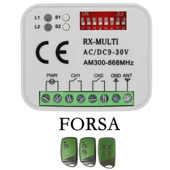 Для гаражного пульта дистанционного управления FORSA 433,92 МГц для открывания дверей с рулонным кодом Приемник FORSA Commander 300-868 МГц