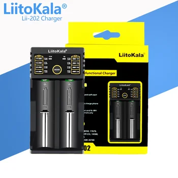 Зарядное устройство LiitoKala Lii-202 18650 1,2 В/3,7 В/3,2 В/3,85 В 21700 20700 2665014500 16340 NiMH литий-ионный аккумулятор Smart charger
