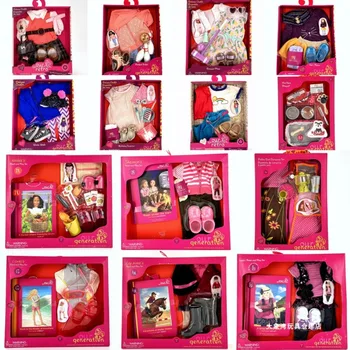 Игровые наборы для кукол нашего поколения 18 Дюймовые Аксессуары для кукол Модная одежда Обувь Набор домашних животных Игрушечный домик для девочек Игрушки Подарки на день рождения