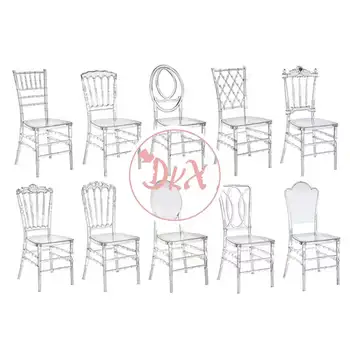 Интегрированный дизайн Дешевое прозрачное кресло Chiavari из акриловой смолы для свадьбы Интегрированный дизайн Дешевое прозрачное кресло Chiavari из акриловой смолы для свадьбы 2